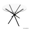 Base Pé de Mesa Palito Vidro ou Madeira 0,80 para Cozinha Restaurante Bar Preto Ql - 4