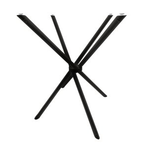 Base Pé de Mesa Palito Vidro ou Madeira 0,80 para Cozinha Restaurante Bar Preto Ql