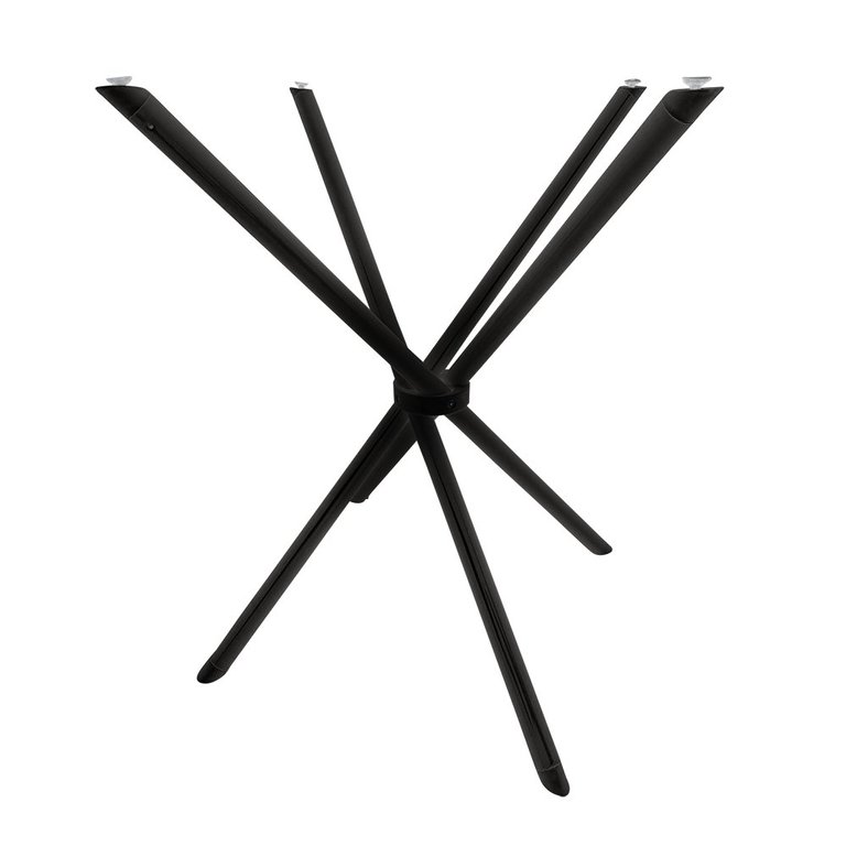 Base Pé de Mesa Palito Vidro ou Madeira 0,80 para Cozinha Restaurante Bar Preto Ql