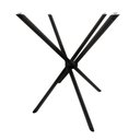 Ver imagem 1 de Base Pé de Mesa Palito Vidro ou Madeira 0,80 para Cozinha Restaurante Bar Preto Ql