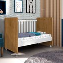 Ver imagem 6 de Berço Mini Cama 97cm x 132,8cm Catatau New Marrom/Nature/Branco
