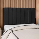 Ver imagem 2 de Cabeceira Casal 140 Cm com Frame Carla Linho Preto Artte