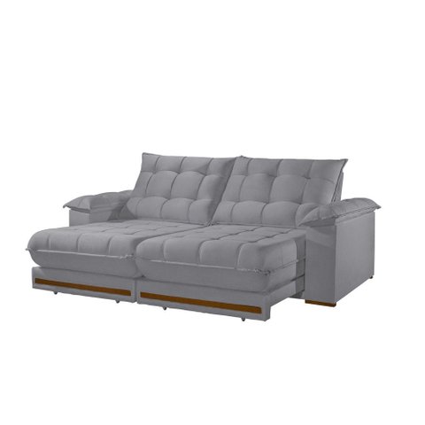 Sofá Retrátil Barcelona 2,10m 3 Lugares Molas Ensacadas Txr