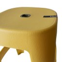 Ver mais imagens de Kit com 6 Banquetas Empilhável Plástico Resistente Multiuso - Amarela