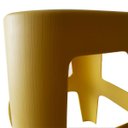Ver imagem 7 de Kit com 6 Banquetas Empilhável Plástico Resistente Multiuso - Amarela