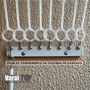 Ver imagem 7 de Varal De Teto Individual 165cm x 08 Varetas - Em Alumínio Branco