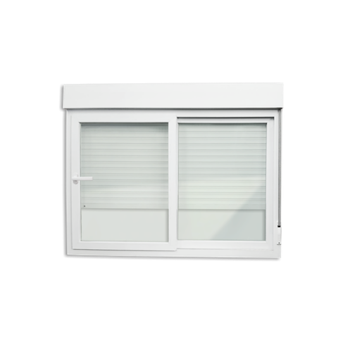 Janela Integrada PVC 2F.120 x 200 V.Liso c/Cremona Brimak