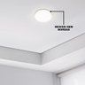 Plafon Led Borda Infinita Embutir / Sobrepor 36w Redondo Branco Quente - 6