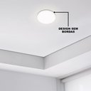 Ver imagem 6 de Plafon Led Borda Infinita Embutir / Sobrepor 36w Redondo Branco Quente