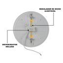 Ver imagem 3 de Plafon Led Borda Infinita Embutir / Sobrepor 36w Redondo Branco Quente