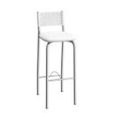 Ver imagem 1 de Banqueta com Encosto Mônaco 98cm Branco