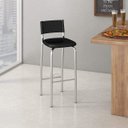 Ver imagem 2 de Banqueta com Encosto Mônaco 98cm Preto