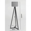 Ver imagem 4 de Luminaria Piso 1.6 Tripe Integra Finger Abajur Cupula Off White - Ofertamo
