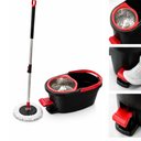Ver imagem 2 de BALDE MOP TURBO COM PEDAL GIRATORIO CESTO DUPLO INOX TWIST LIMPEZA ESFREGAO 360 RODO CASA GRANDE 13