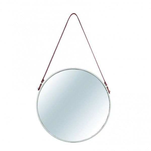 Espelho Redondo Decorativo Metal 57,5x36cm Mart Collection - 1