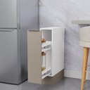 Ver imagem 4 de Balcão Porta Tempero Planejado 20cm sem Tampo com Rodapé Ipanema CabeCasa MadeiraOriginals Branco/Fendi Trama