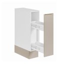 Ver imagem 5 de Balcão Porta Tempero Planejado 20cm sem Tampo com Rodapé Ipanema CabeCasa MadeiraOriginals Branco/Fendi Trama