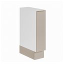Ver imagem 2 de Balcão Porta Tempero Planejado 20cm sem Tampo com Rodapé Ipanema CabeCasa MadeiraOriginals Branco/Fendi Trama