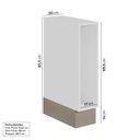 Ver imagem 3 de Balcão Porta Tempero Planejado 20cm sem Tampo com Rodapé Ipanema CabeCasa MadeiraOriginals Branco/Fendi Trama