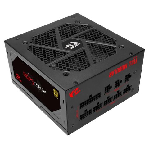 Fonte 750w Redragon Gc-ps006-1 - Pfc Ativo - Eficiência 90% - 80 Plus® Gold - Full Modular