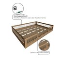 Ver imagem 7 de Cama Infantil Montessoriana Casal com Grades em Pinus Lume Marrom/Carvalho Mel