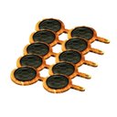 Ver imagem 1 de Kit 10 Chapas Petisco Redonda Copa 2022 Com Suporte 20x4cm Fumil