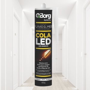 Cola Led Fita Adesivo Montagem 400 Gr Qborg