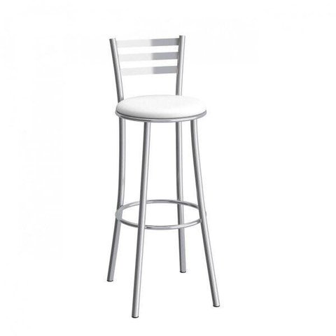 Banqueta com Encosto Miami 101cm Branco