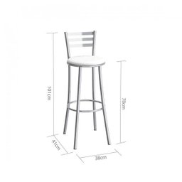 Banqueta com Encosto Miami 101cm  - 3