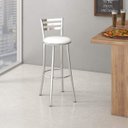 Ver imagem 2 de Banqueta com Encosto Miami 101cm Branco