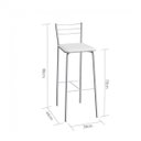 Ver imagem 3 de Banqueta com Encosto Flex 98cm Branco