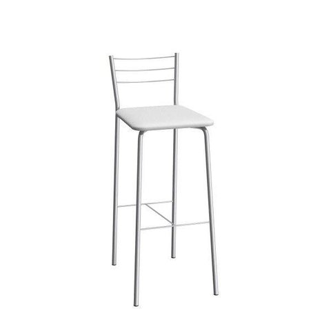 Banqueta com Encosto Flex 98cm Branco
