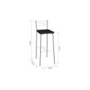 Ver imagem 3 de Banqueta com Encosto Flex 98cm Preto