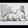 Draped Nude Ii Canaleta 60x48cm Preta - 1