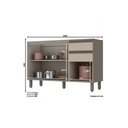 Ver imagem 7 de Cozinha Modulada Completa 6pçs 2 Armários 2 Balcões 1 Paneleiro 1 Compl. C6p03 Duna/cristal Henn
