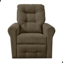 Ver imagem 2 de Poltrona Reclinável Nina Suede Assento D23 Cappuccino Matrix