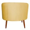 Poltrona Decorativa Sala de Estar Megan Veludo Amarelo - Montanaris Decor MD MONTANARIS DECOR - 4