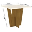 Ver imagem 2 de Mesa de Jantar Henn Vértice 900x900 para 4 Lugares