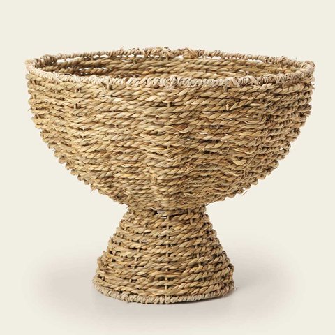 Centro de Mesa Decorativo em Fibra Natural 25cm 14577 Mart