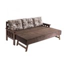 Ver imagem 2 de Sofá Cama 3 Lugares Madeira Copacabana Arte Cúbica Estofados
