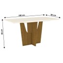 Ver imagem 2 de Mesa de Jantar Henn Vértice 1600x800 para 6 Lugares