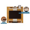 Ver imagem 7 de Painel Home P-tv até 47 Polegadas Smart C- Prateleira e Nichos 120x120cm Cedro-bali Dj Móveis