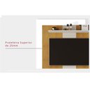 Ver imagem 3 de Painel Home P-tv até 47 Polegadas Smart C- Prateleira e Nichos 120x120cm Cedro-bali Dj Móveis