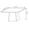 Mesa de Jantar New Ceval Jasmin 120x80cm - 2