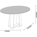 Ver imagem 2 de Mesa de Jantar Isabela Redonda 1,35 New Ceval