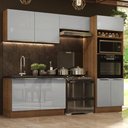 Ver imagem 2 de Cozinha Completa Armário e Balcão Cinza Lux Madesa