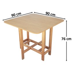 Conjunto Prático Mesa e 4 Cadeiras Dobrável Mel, Estofado Bar-cozinha-lazer-varanda ( Quadrado Oval - 3