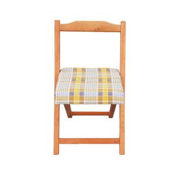 Conjunto Prático Mesa e 4 Cadeiras Dobrável Mel, Estofado Bar-cozinha-lazer-varanda ( Quadrado Oval - 7