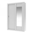 Ver imagem 3 de Guarda-Roupa Solteiro com Espelho 2 Portas de Correr Elus Carraro Flex Color