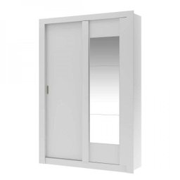 Guarda-Roupa Solteiro com Espelho 2 Portas de Correr Elus Carraro Flex Color - 3 Guarda-Roupa Solteiro com Espelho 2 Portas de Correr Elus Carraro Flex Color - 3